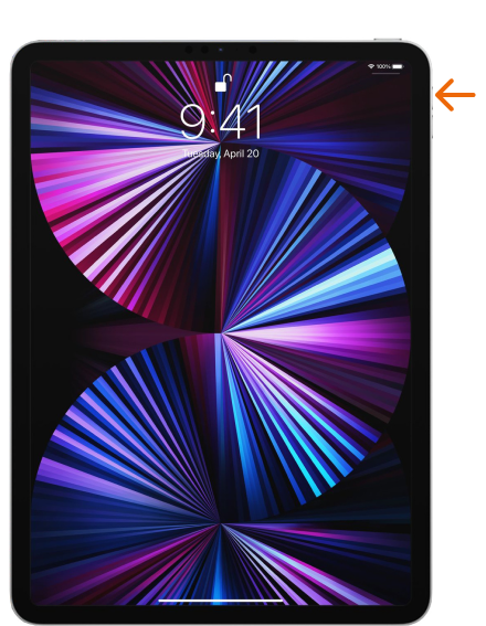 force restart iPad Pro 2020 volume up button